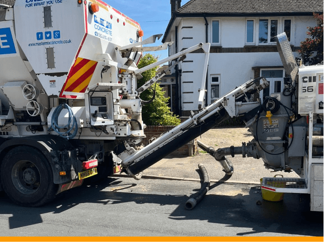 Concrete pumping services from Master Mix Concrete