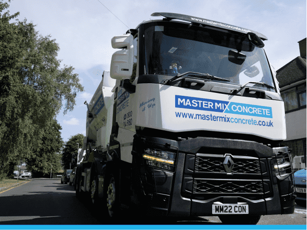 Readymix concrete services from Master Mix Concrete
