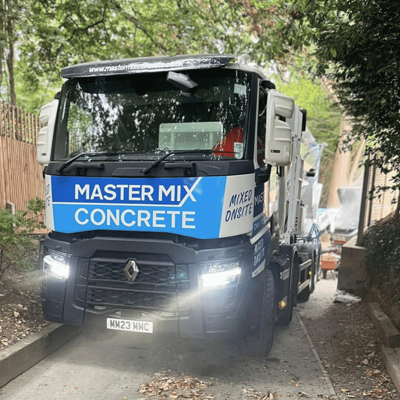 Master Mix Delivering Permeable Concrete